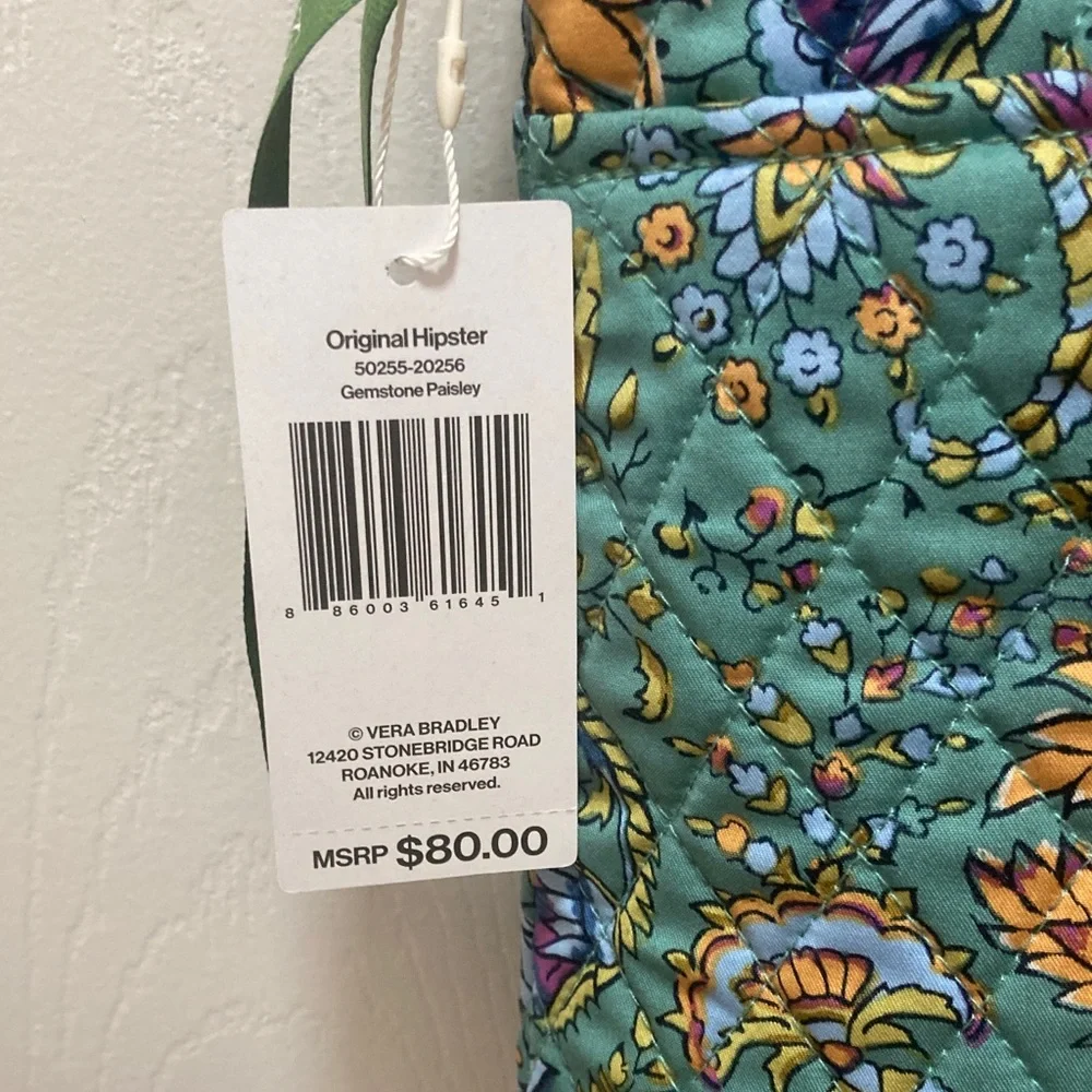 Vera Bradley Teal and Yellow Floral Shoulder Bag